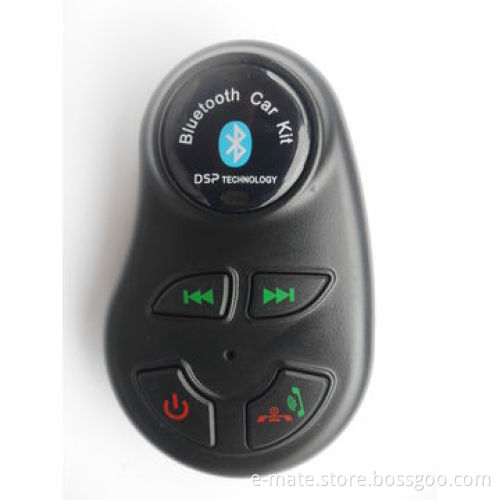 Super Slim Car Steering Wheel Bluetooth Handsfree Kit, Supports 2 Mobile Phones, 0 to 10m Range